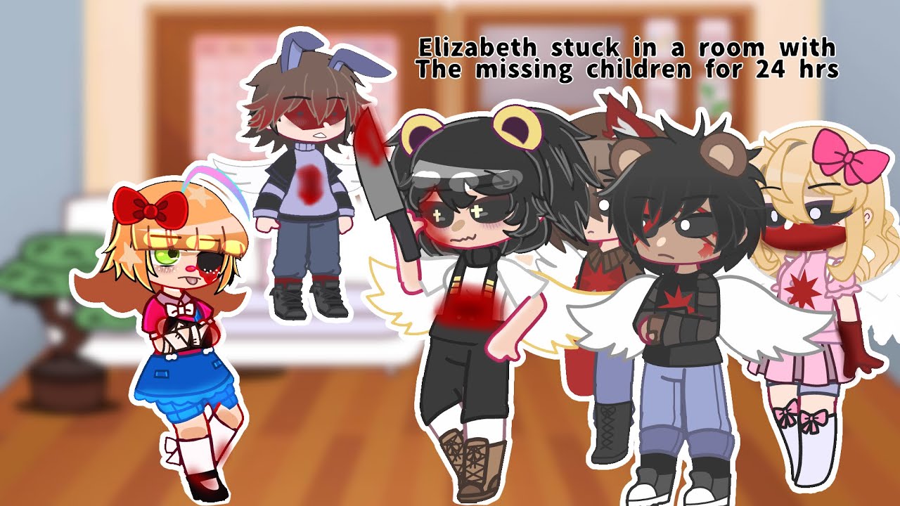 Elizabeth stuck with the Missing Children for 24 hrs [] FNAF Gacha Afton Family