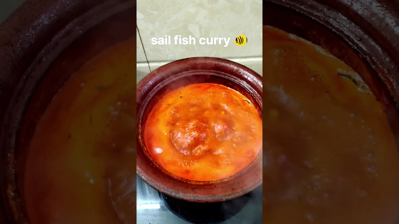 Sail fish curry 🐠 🐟 (ഒലക്കൊടിയൻ മീൻ കറി) kerala style #viralvideo #fishcurry #keralafood