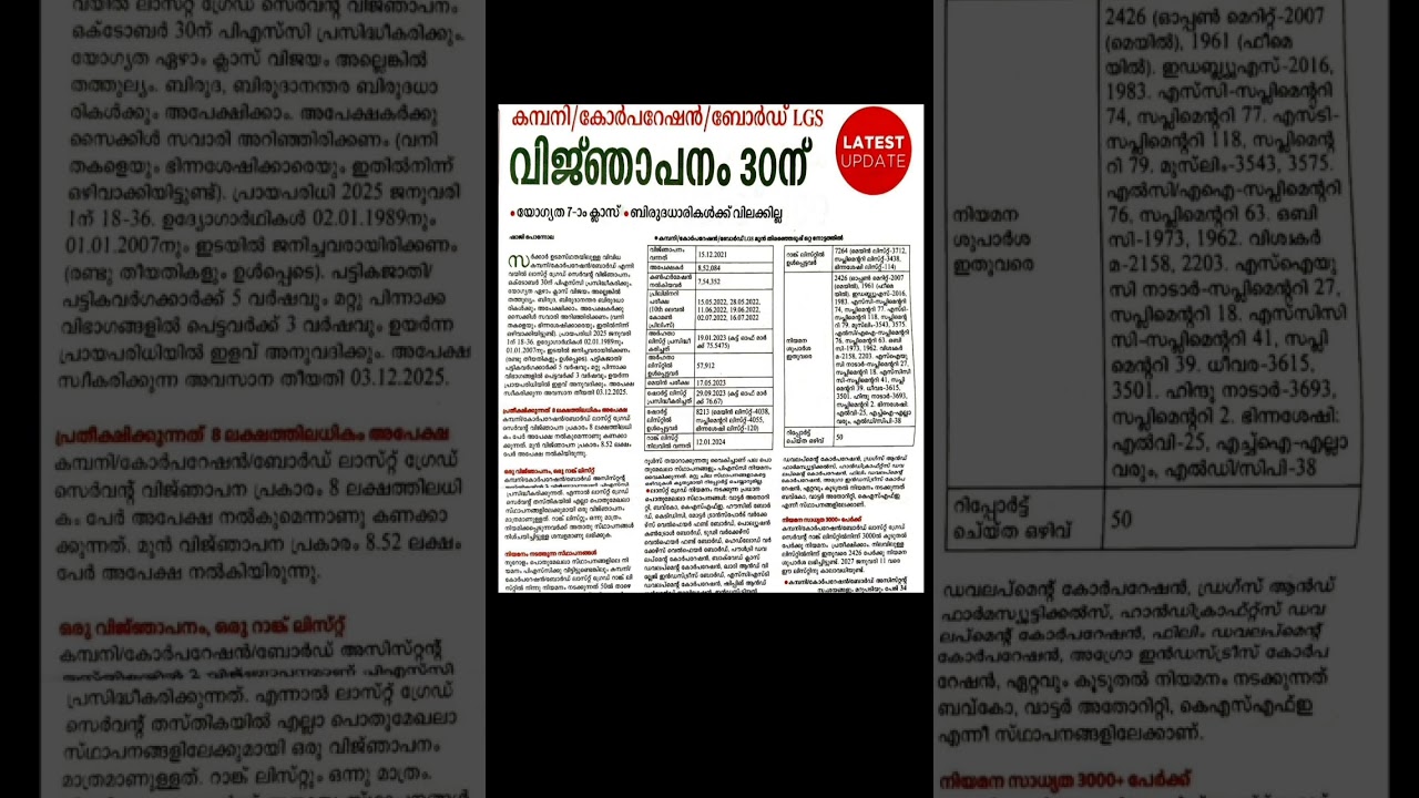 Companyboard lgs notification #pscupdates #notification