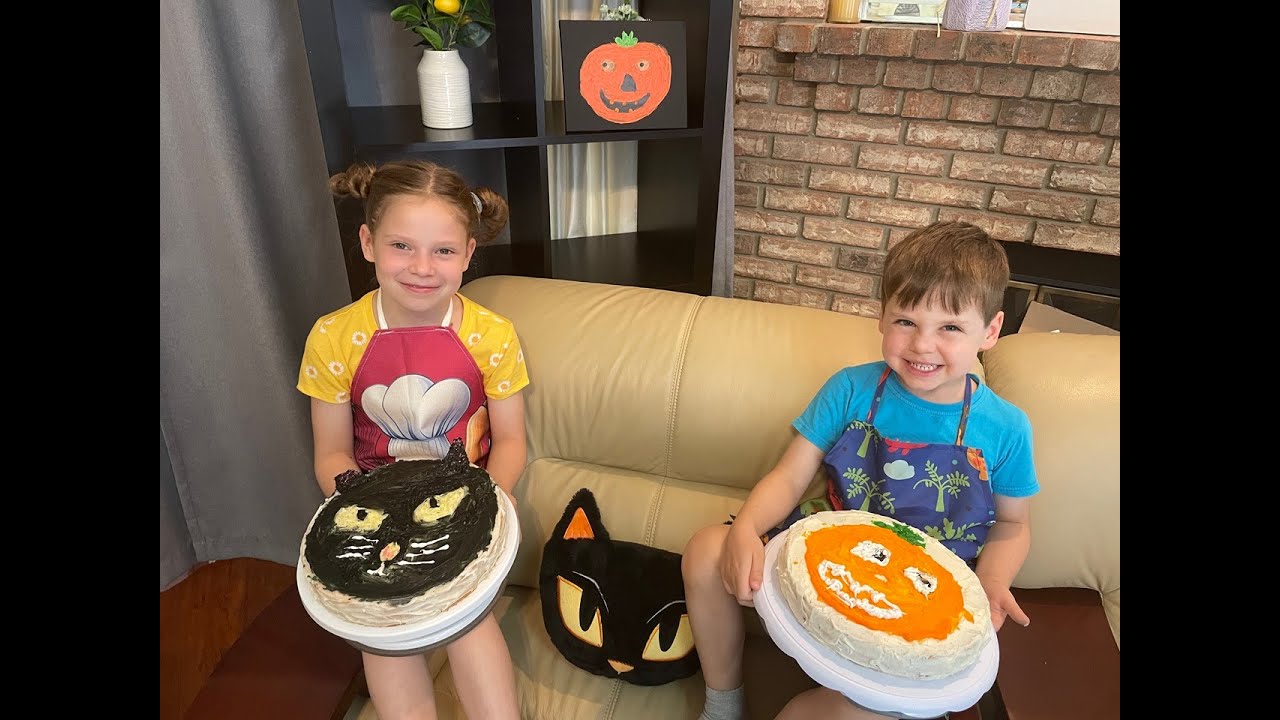 Little Chefs’ Sweet Surprise 🍰 Who Made the Best Halloween Cake?  Sofia vs Sasha