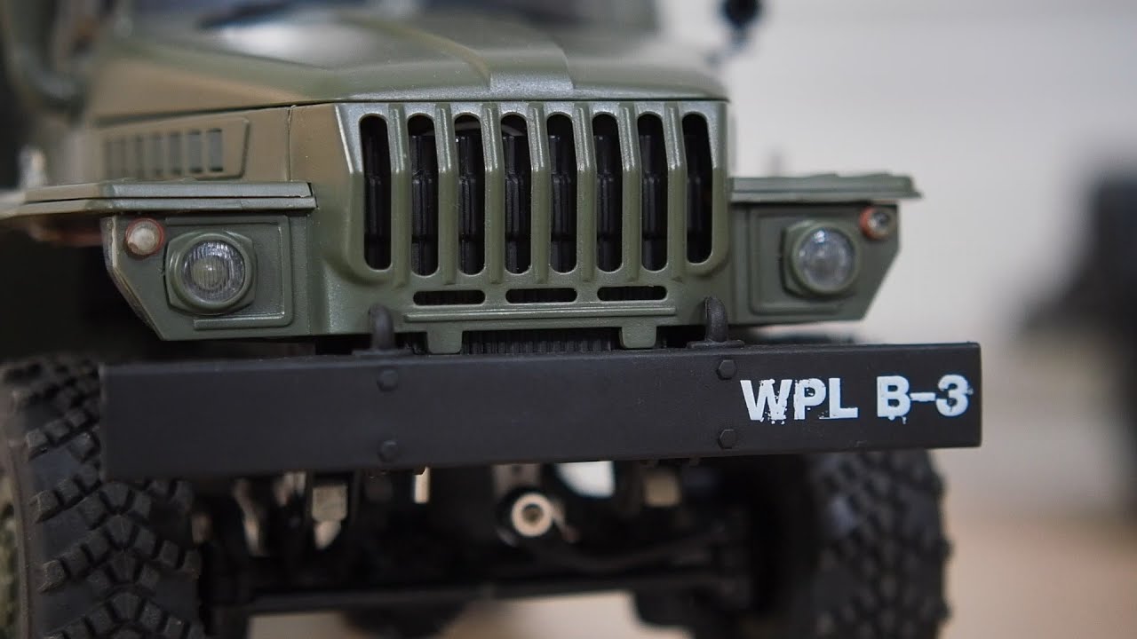 RC Camion Militar 6x6 Wpl B36 Transmisor V3 Sonido + Luces + Eje metal
