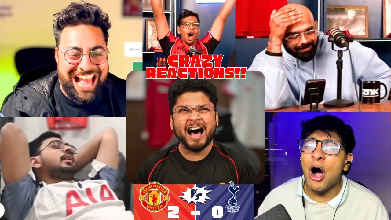 Crying TOTTENHAM Fans and HAPPY MAN UNITED Fans Reaction to MAN UNITED 2-0 TOTTENHAM |