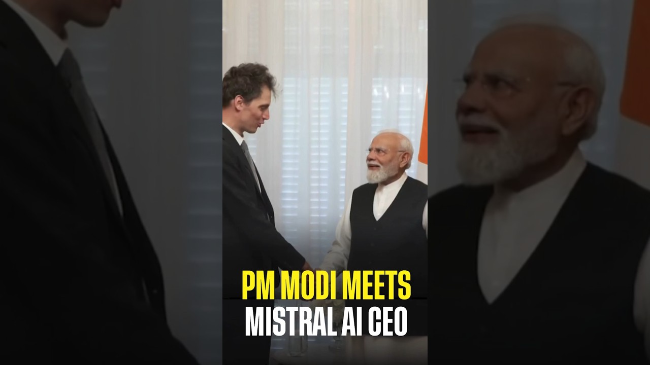 PM Modi met Arthur Mensch, Co-Founder and CEO of Mistral AI in Paris
