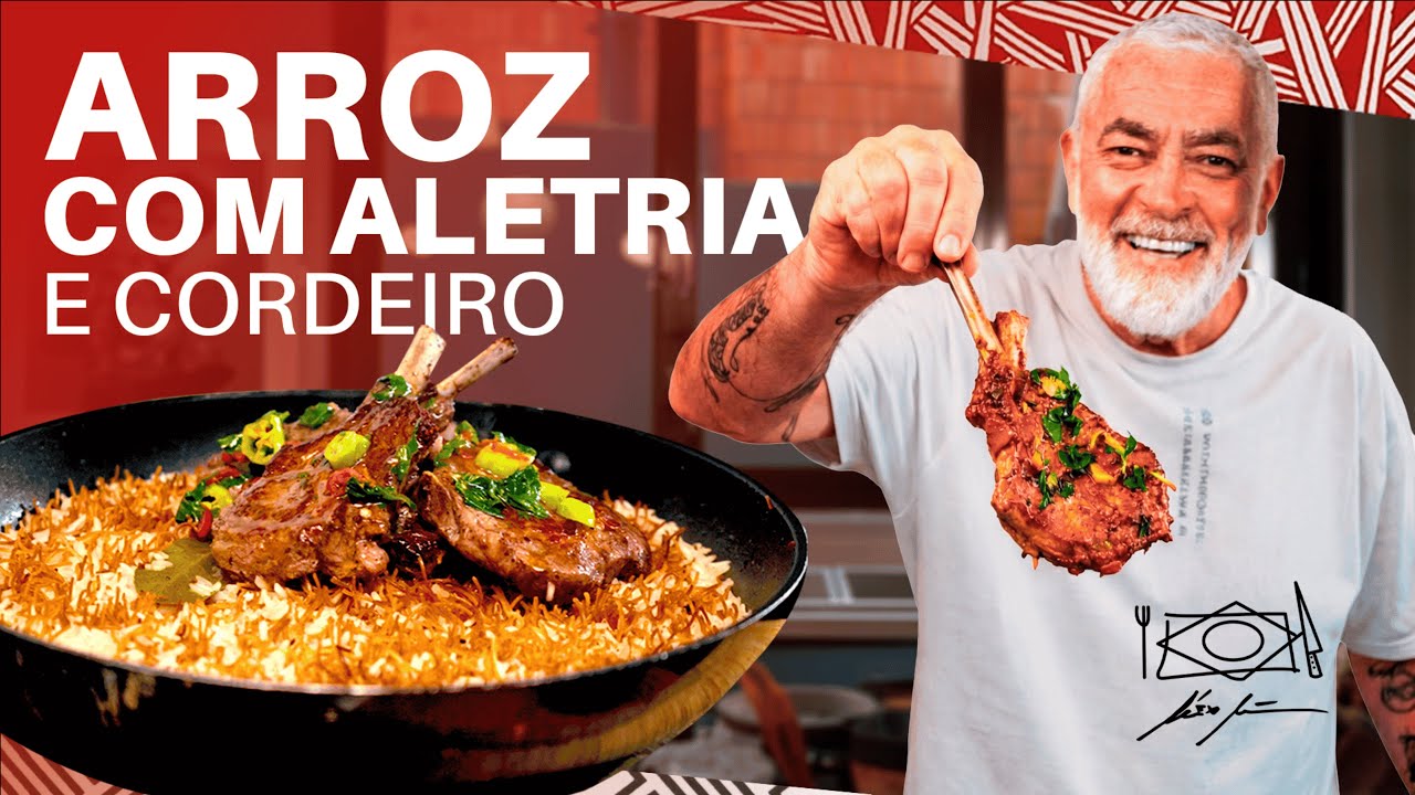 Arroz de Aletria (crocante e soltinho) com Cordeiro | Alex Atala