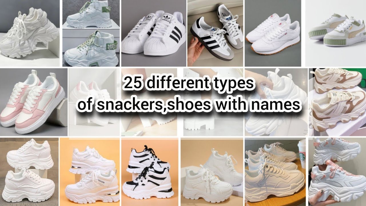 25 Different types of Sneakers 👟shoes with names Trending Sneakers Collection #shoesforgirls