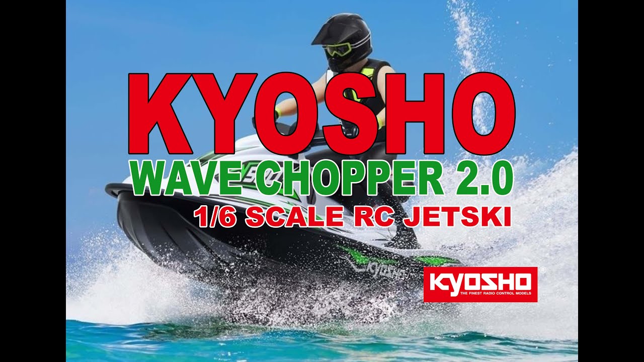 Kyosho Wave Chopper 2.0 - 1.6 Радиоуправляемый гидроцикл на пляже!