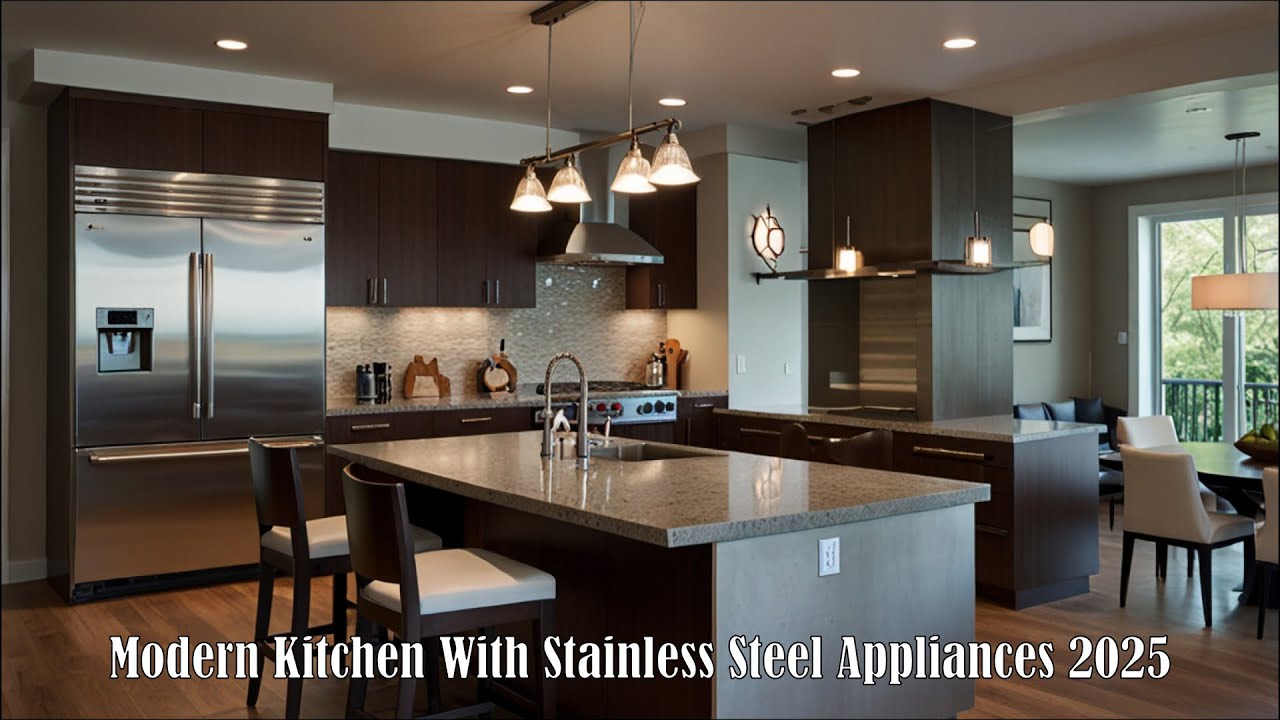 Modern Kitchen with Stainless Steel Appliances 2025