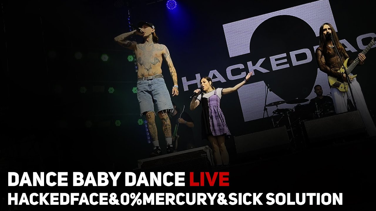 hackedface & 0%mercury & sick solution - dance baby dance LIVE
