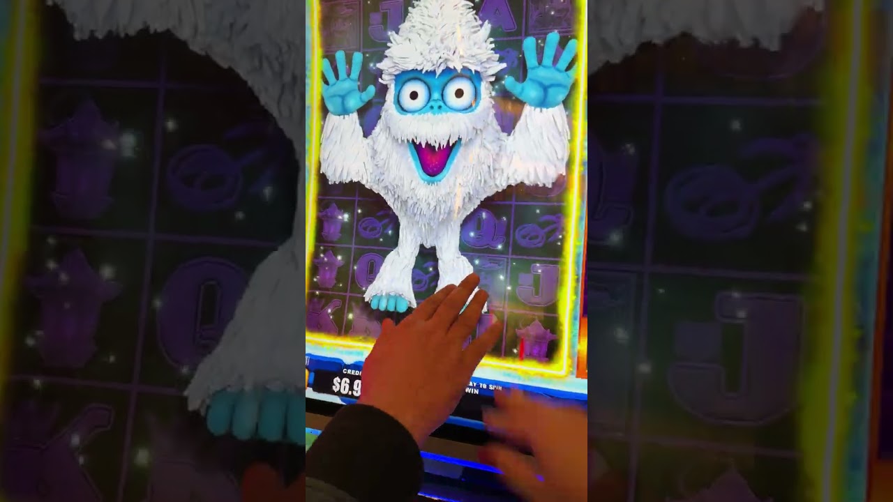 SUPER RARE TRIPLE POP SPOOKY LINK YO YETI! HOTTEST SLOT MACHINE #slot #slotmachine #yeti #casino 
