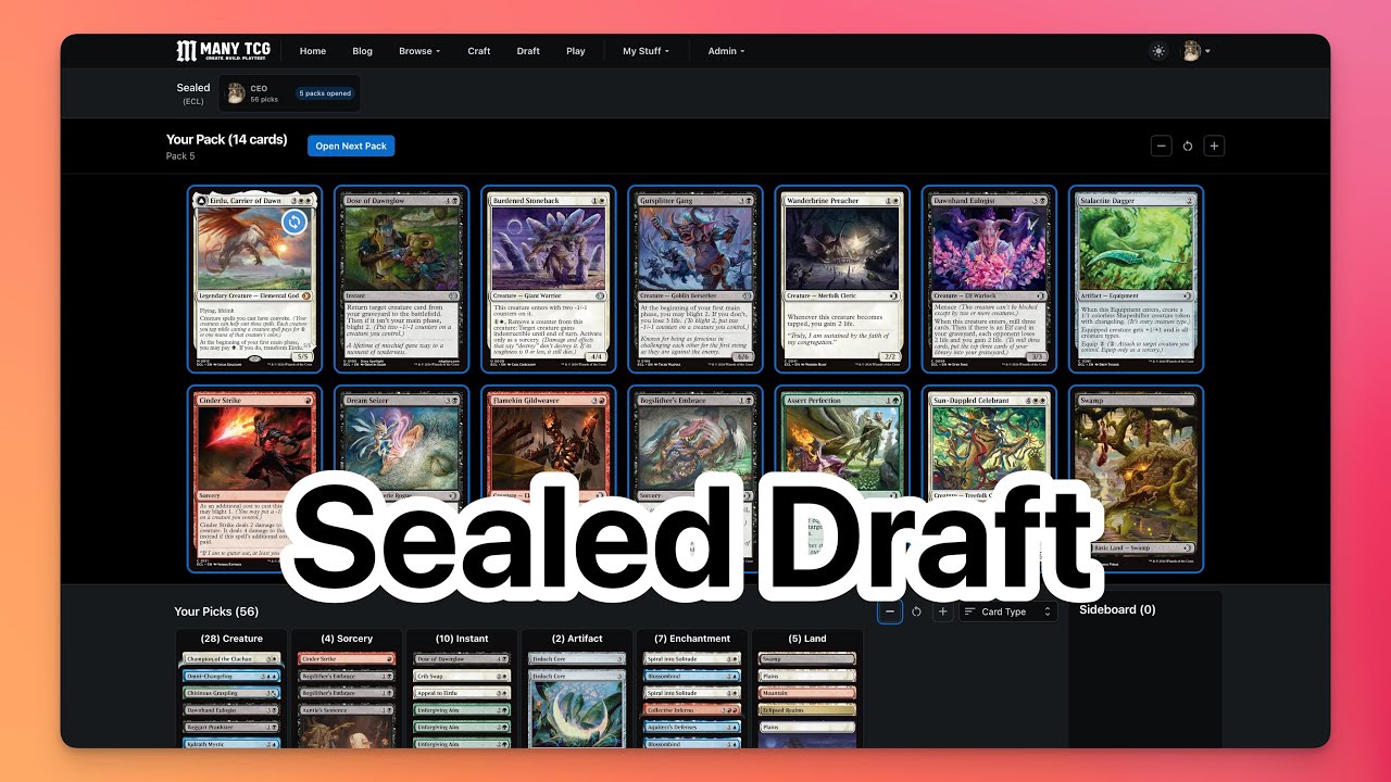 Sealed Draft (Prerelease) - ManyTCG