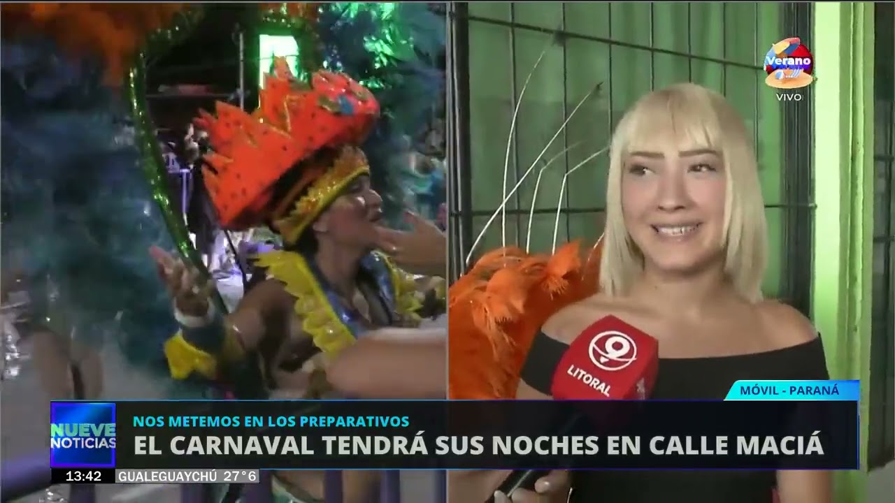 Se viene los carnavales de Paraná en calle Maciá