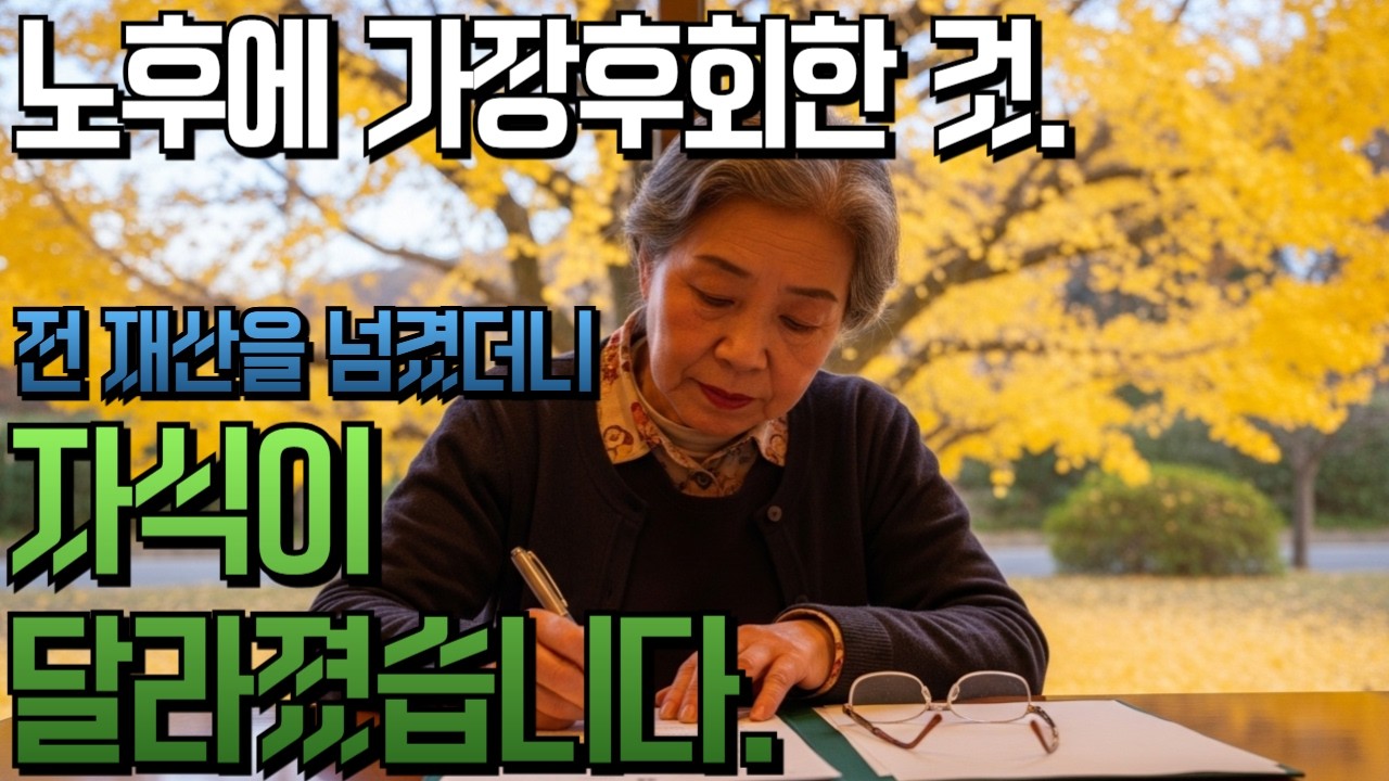 칠순에 전재산 넘겼다가… 혼자 남았습니다 | 인생극장 시니어스토리