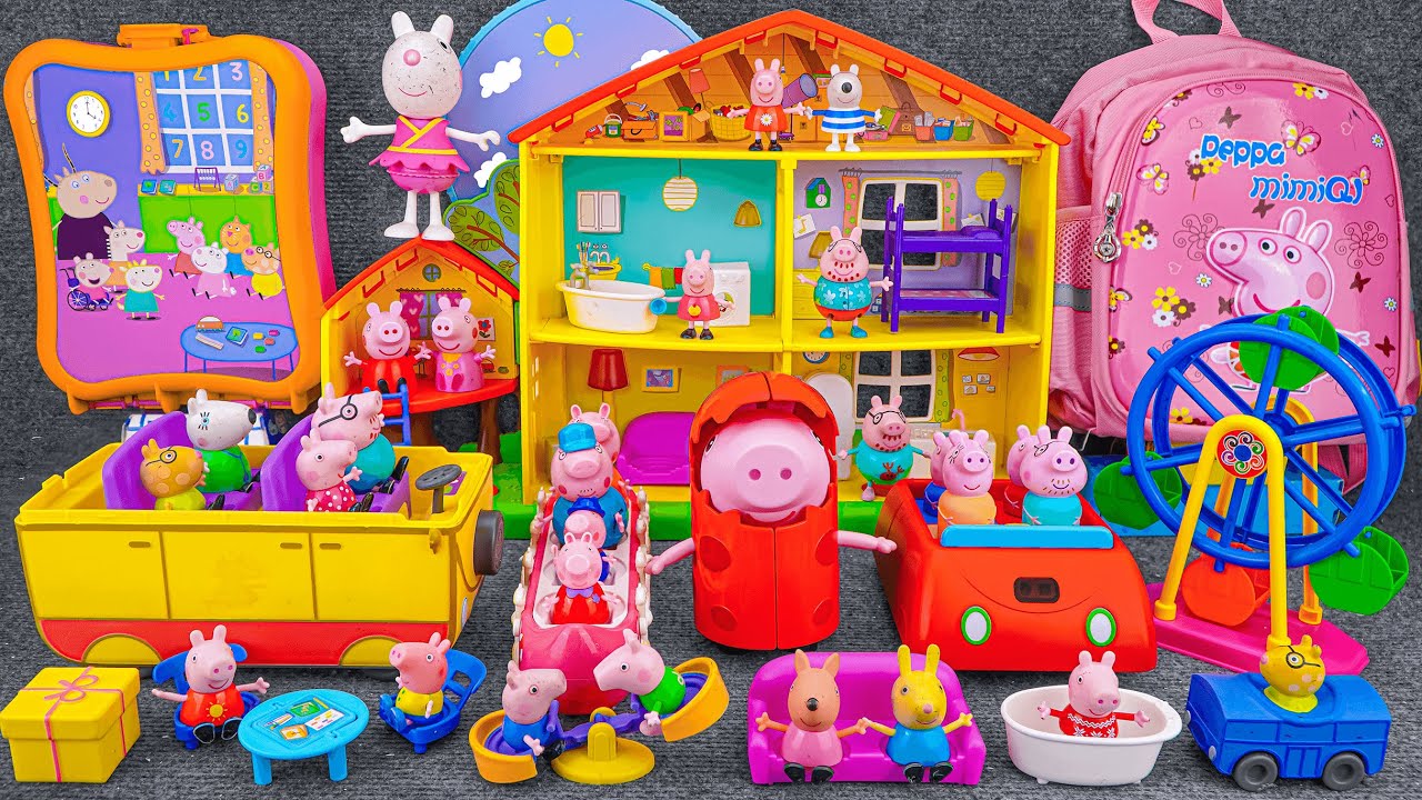 99 Minutes of Satisfying ASMR Unboxing | Adorable Peppa Pig House & Ferris Wheel Playset