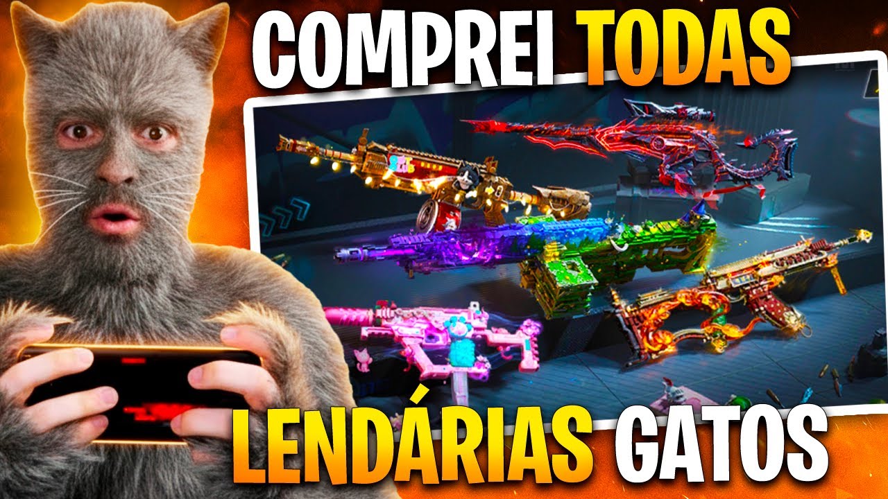 Comprei TODAS LENDÁRIAS DOS GATOS no COD MOBILE (Garras Geladas)