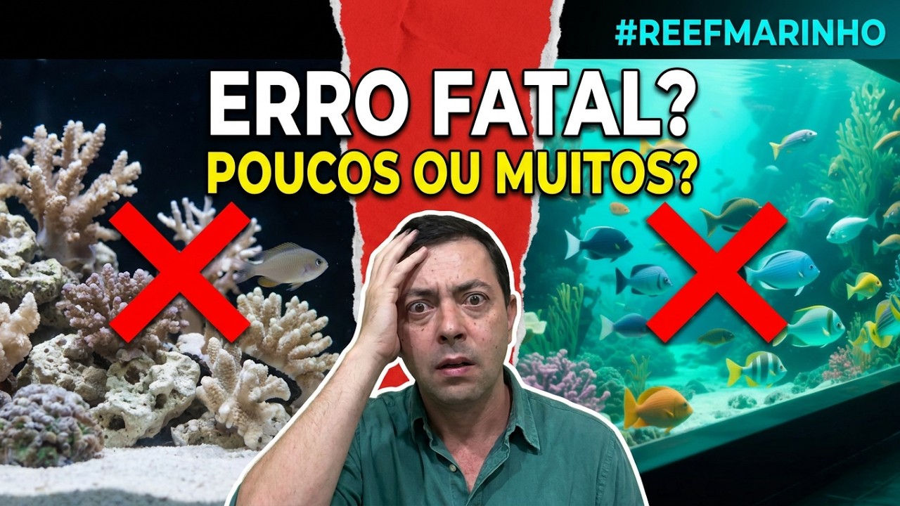 No aquário marinho, pouco peixe quebra o sistema tanto quanto superlotação #reefmarinho