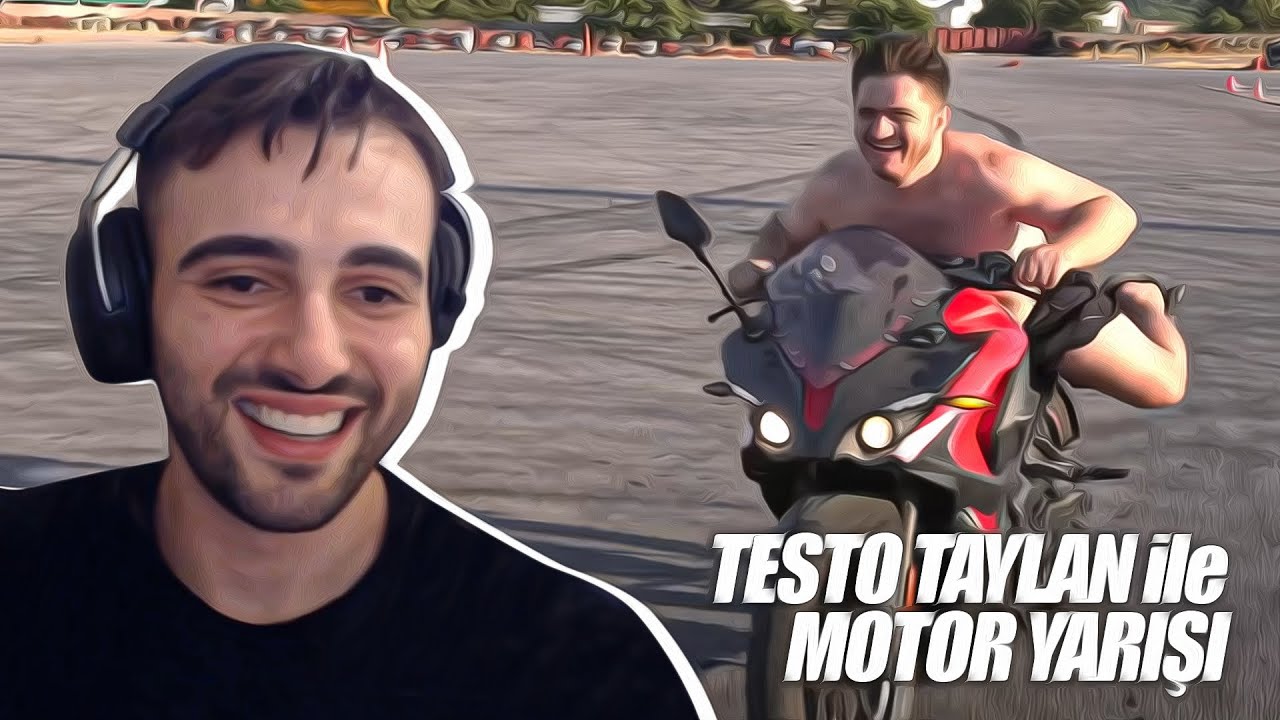Emre Baş ''TESTO TAYLAN ile MOTOR YARIŞI'' izliyor