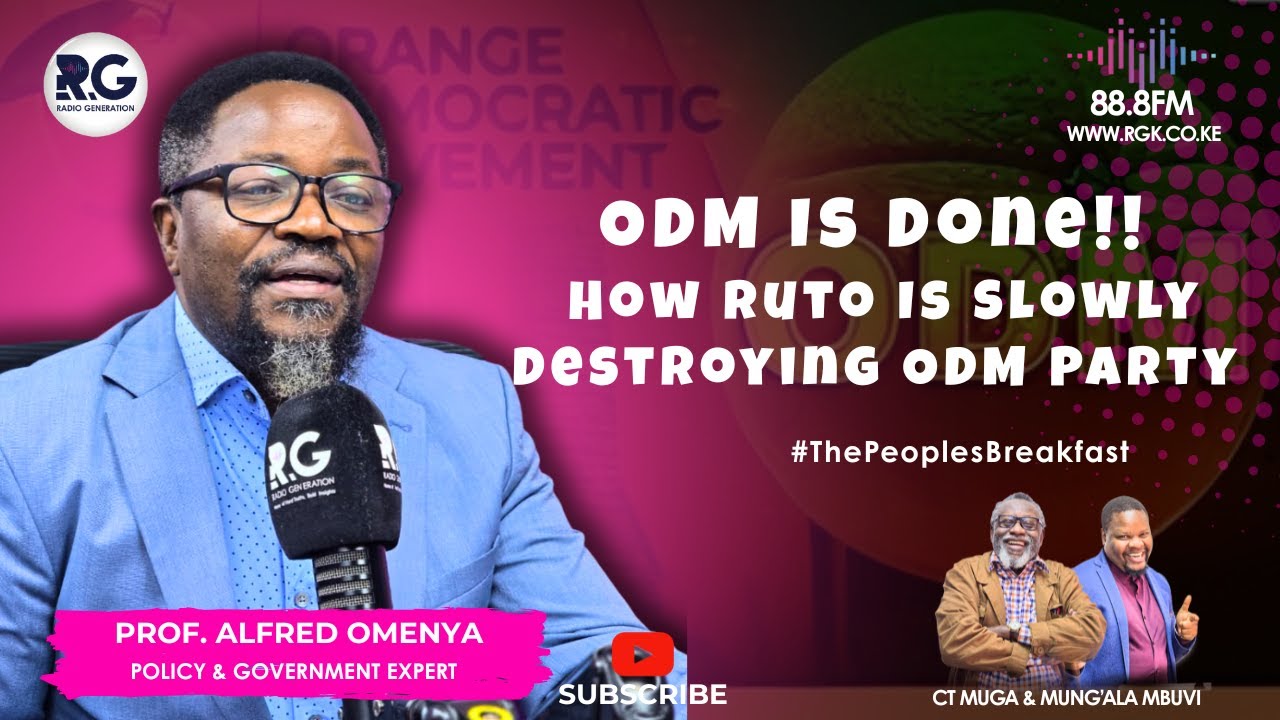 ODM Is Done!! How Ruto Is Slowly Destroying ODM Party ~ Prof. Alfred Omenya