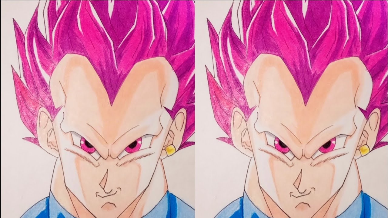 Como dibujar al vegeta ( Mega instinto)