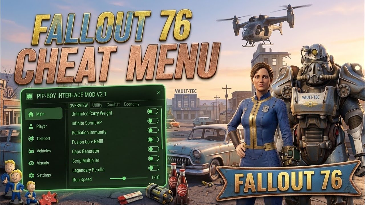BEST Fallout 76 Hack 2026 / BA2 Mods + Camp Collision + Infinite Ammo / Free Download