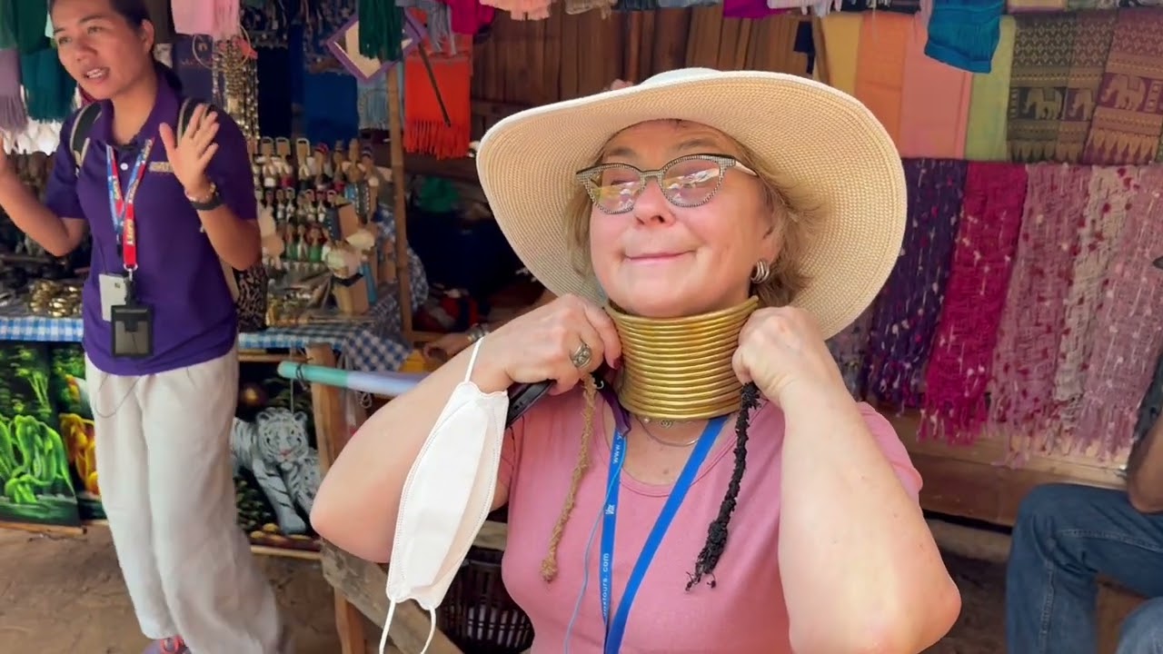 Hill Tribe village. Neck ring. Part-2. Деревня в Тайланде- Кольца на шею