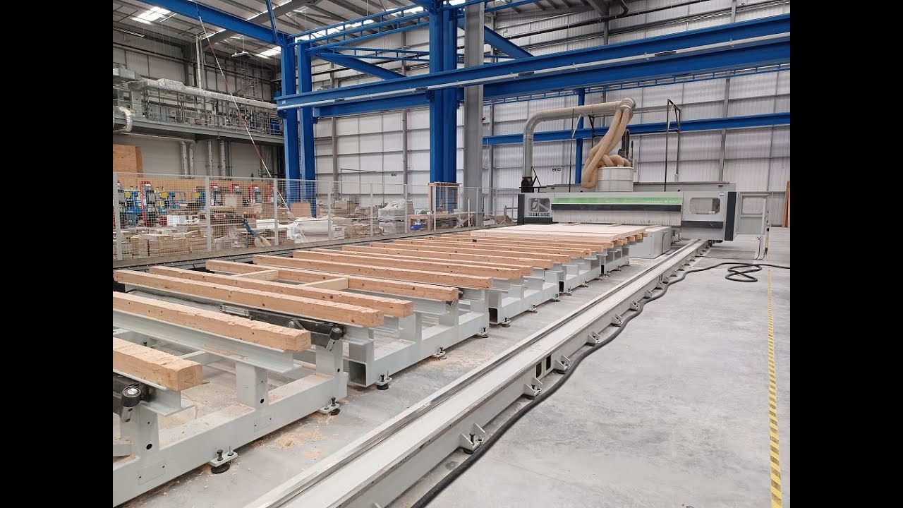 BIESSE UNITEAM E-MIX. CNC for CLT panels
