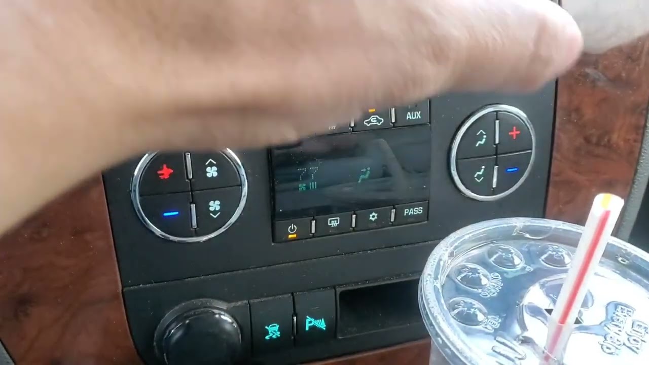 2008 Chevy Tahoe- How to redirect Ac/ heat Vents and turn on Recycle Air Button/ Temperature control