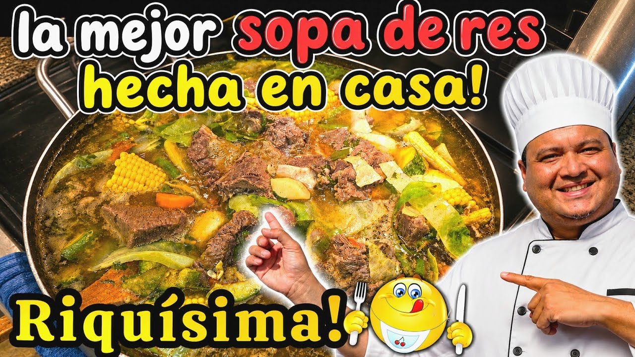 PREPARANDO UNA RIQUÍSIMA SOPA/CARDO DE RES