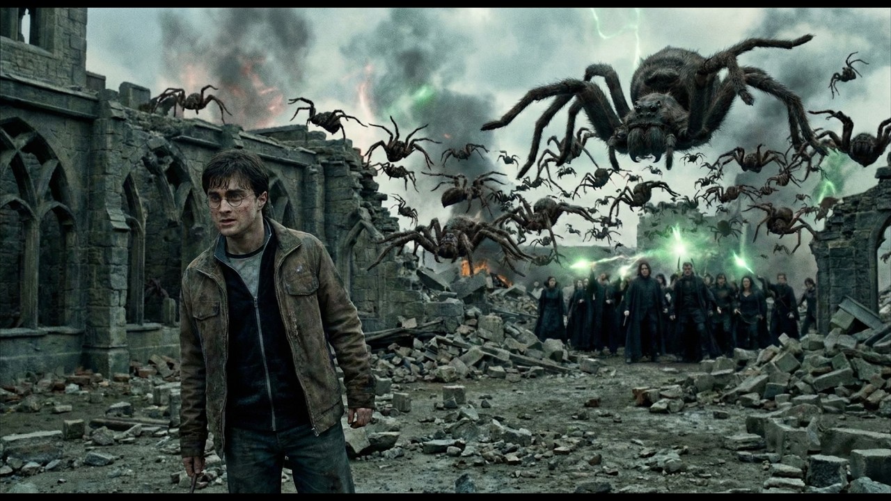 What If Aragog Owed A Life Debt To Harry And Sent Thousands Of Spiders To Fight Voldemort