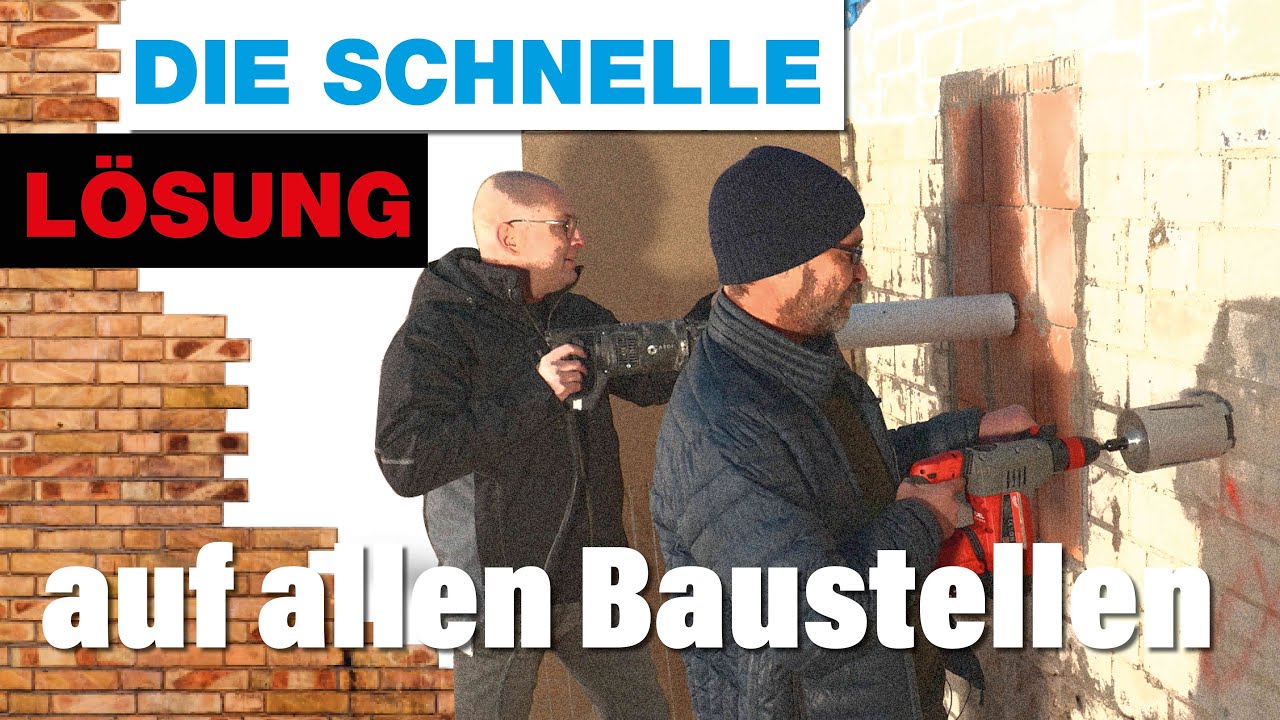 Die schnelle Lösung auf allen Baustellen | Unser Diamant-Trockenbohrkronen-Set