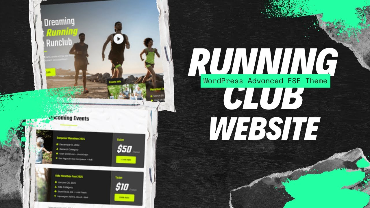 Make a Website for  Running Club, Marathon & Sports Club | Runclub - Advanced FSE WordPress Theme