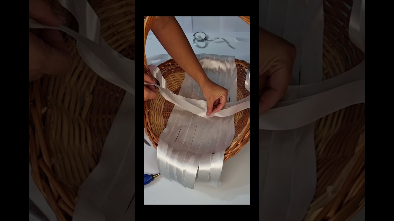 Kako ukrasiti korpu za venčanje sa malo materijala?!