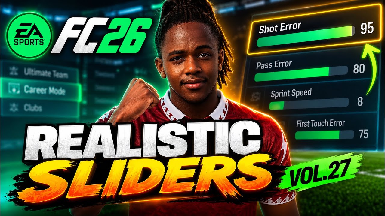 ФИНАЛЬНЫЕ СЛАЙДЕРЫ ⁉️ Реалистичные СЛАЙДЕРЫ и настройки для FC26!