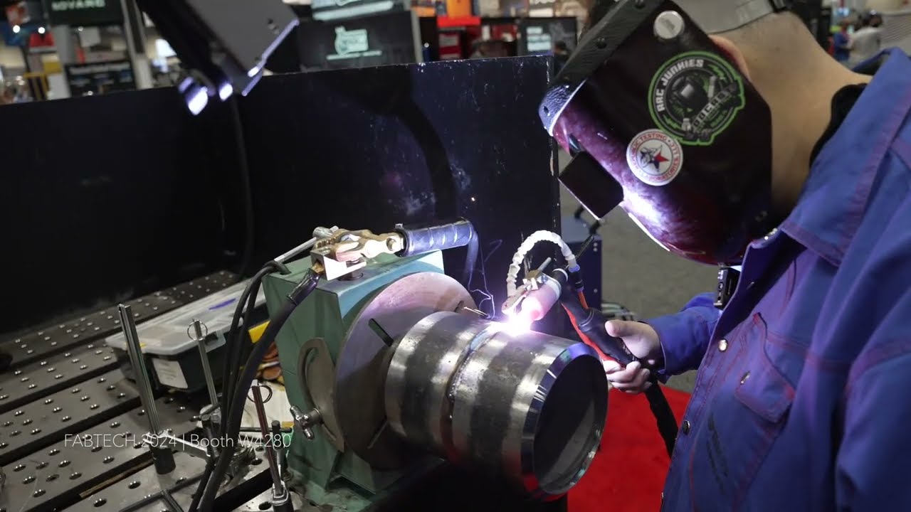 TipTig USA Demo of All-in-One Welder w/ Cavitar C400-H Welding Camera at Fabtech 2024