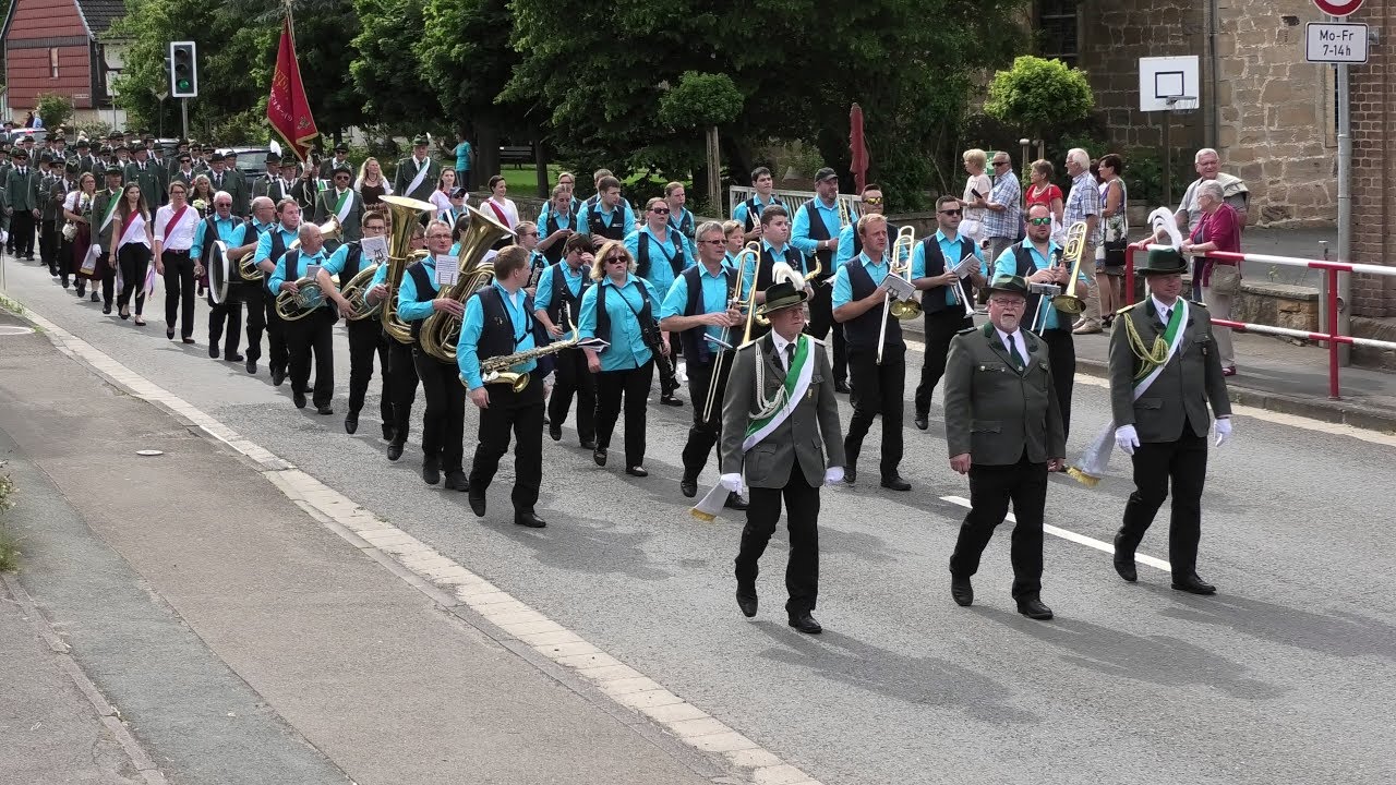 Schützenfest in Ippinghausen, Pfingstsonntag am 9.Juni 2019 in 4K, von tubehorst1