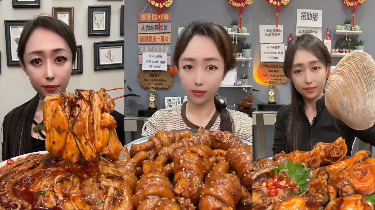 Mukbang #45 : Eat pig brain belly pork 🍖🍖, ,Noodles🍜🍜..#belly #mukbang #eatingshow #yummyfood 