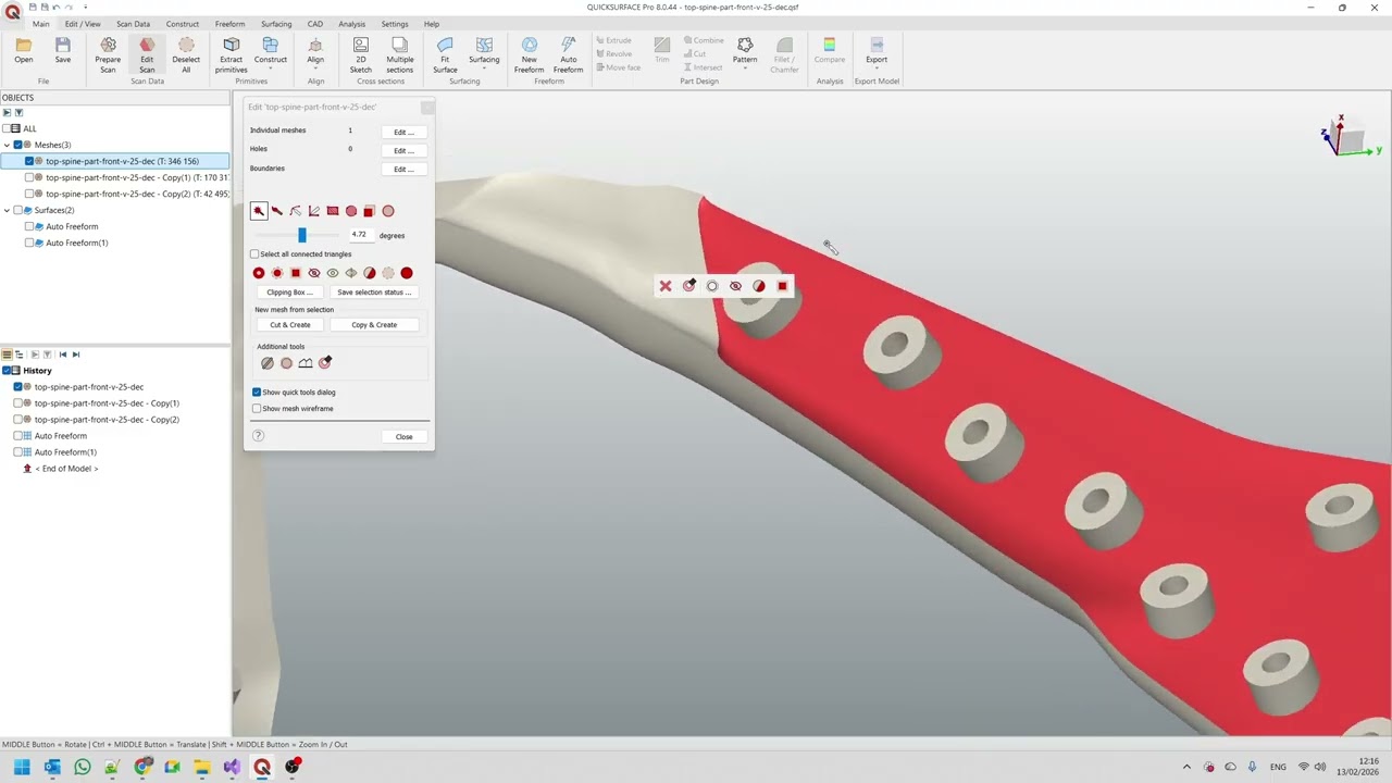 Workflow: Complex auto surfacing