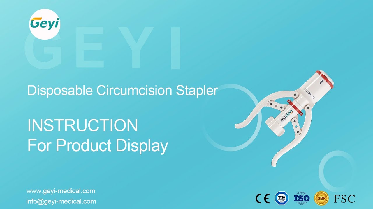 Disposable circumcision stapler - Geyi Medical