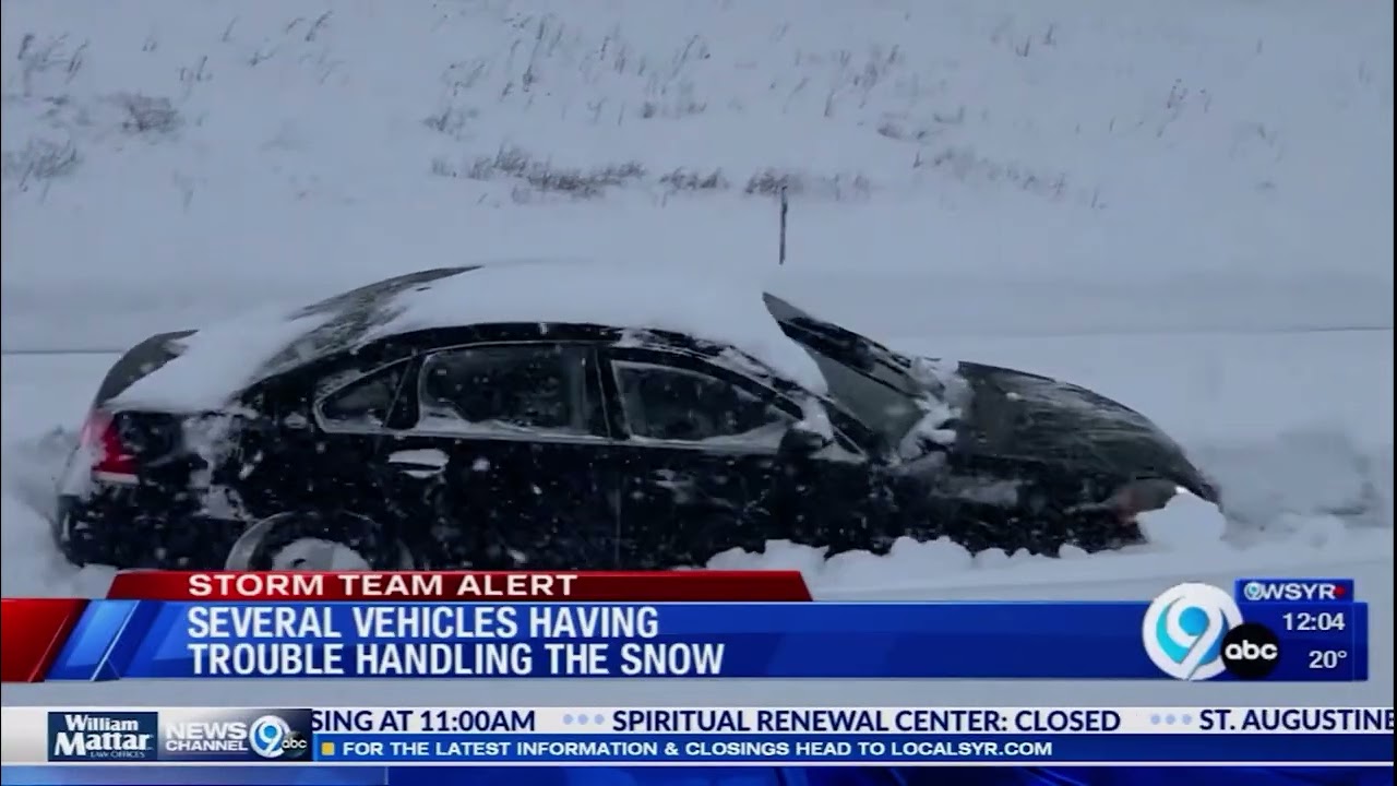 BLIZZARD-LIKE CONDITIONS AFFECTING MAJOR ROADS | WSYR NEWSCHANNEL 9