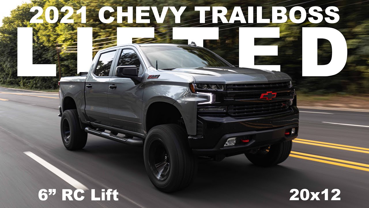 2021 Lifted Chevy Trailboss 6.2 | 20x12 on 35s | 4 inch Rough Country Lift | 20x12 on 35s