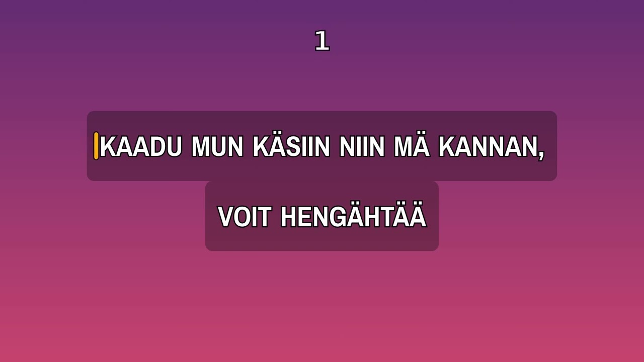 Pehmoaino - Valssi (KARAOKE LAULU TEXTITYS)