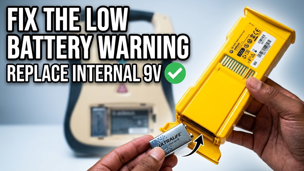 DEFIBTECH AED BATTERY INSPECTION - HOW TO