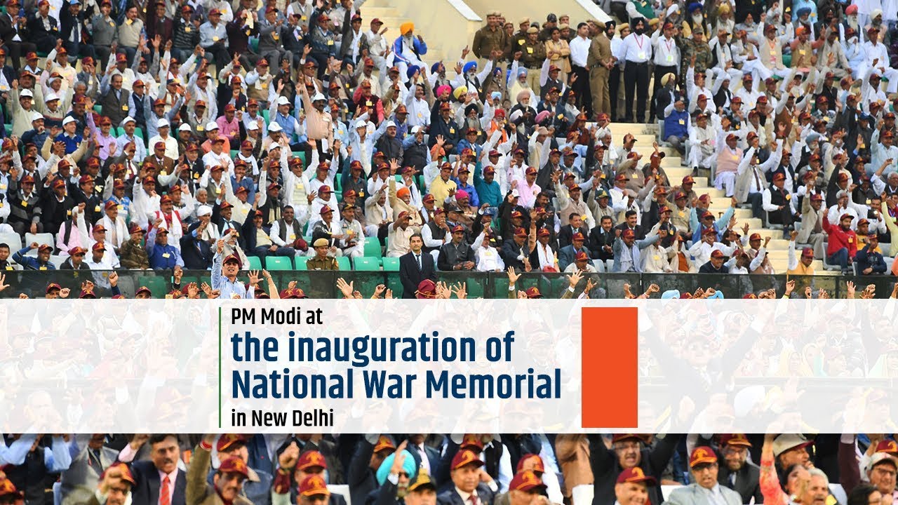 PM Modi at the inauguration of National War Memorial in New Delhi