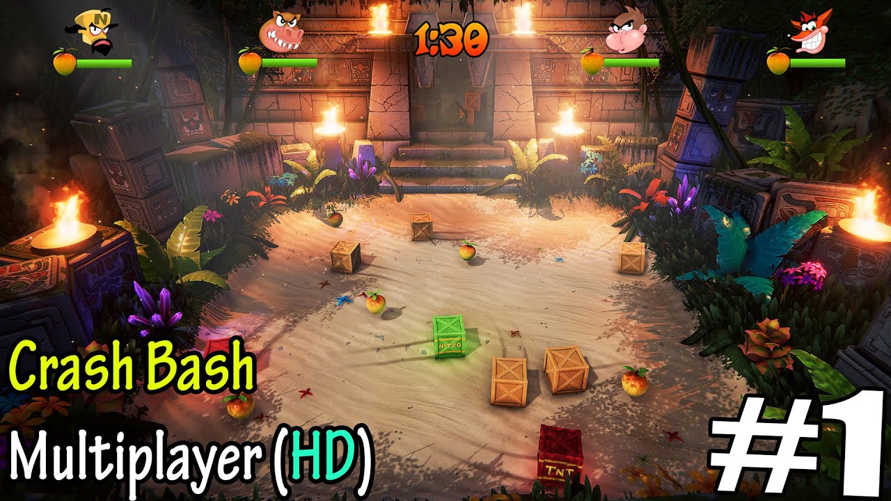 Crash Bash: Multiplayer Coco & Crash Bandicoot Gameplay PART 1 (HD)