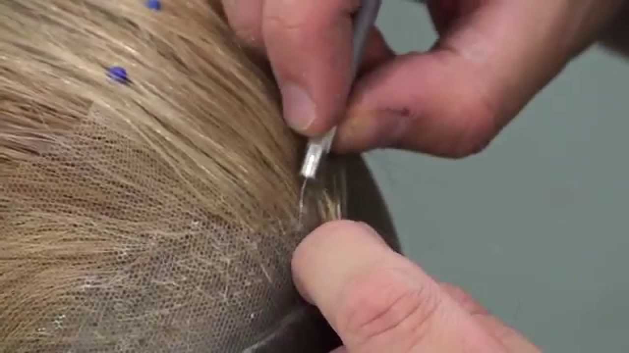The basic knotting technique of wigmaking. HD 1080p