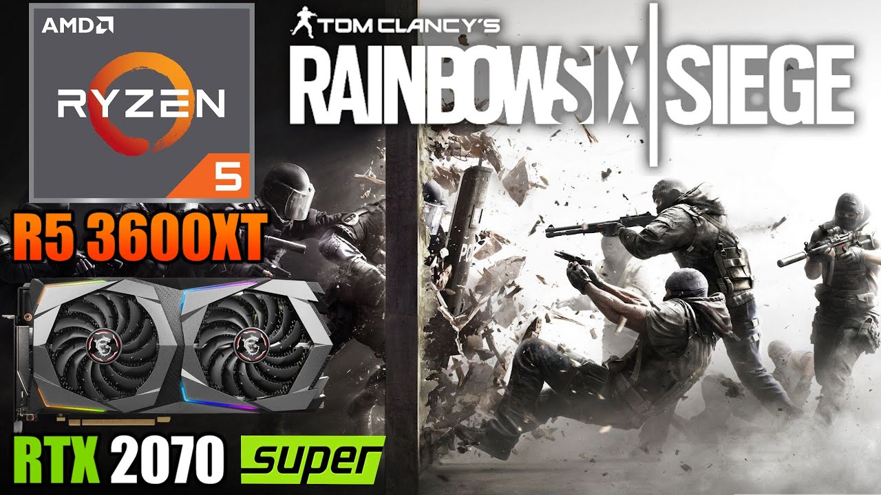 Rainbow Six Siege : R5 3600XT + RTX 2070 Super | 1080p & 1440p | Low & Ultra Settings