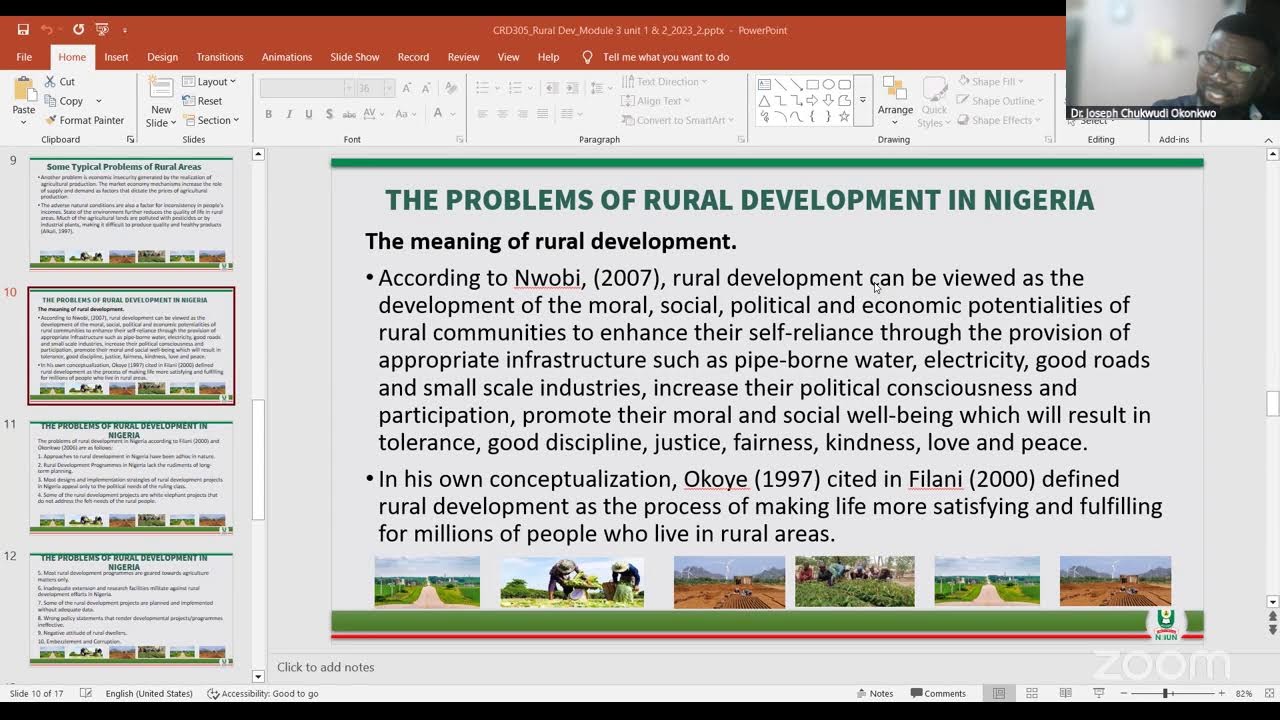 Typical Problems of Rural Development in Nigeria