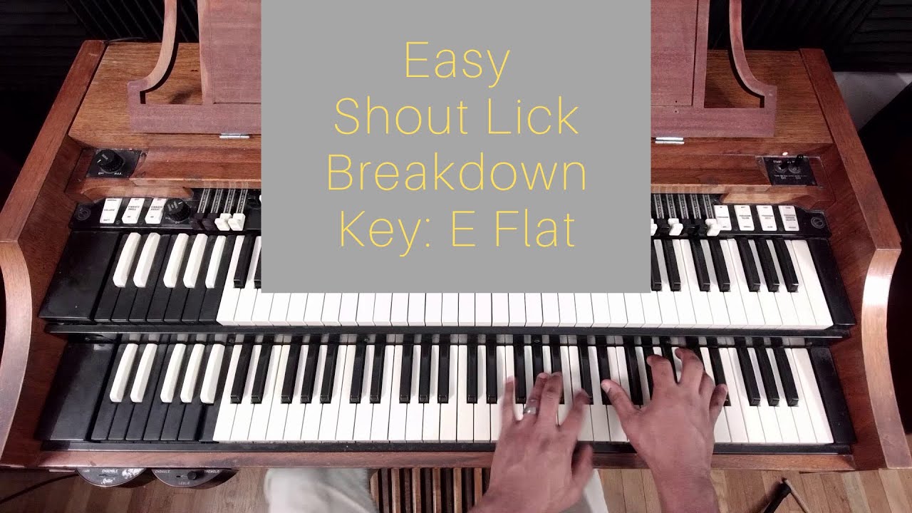 EASY/Beginner Shout Praise Break Lick/Chords Tutorial/Breakdown