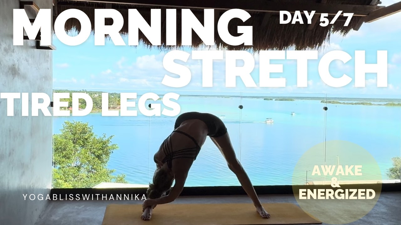 10 Min Yoga Leg Stretch | Gentle Morning Stretch for Your Legs 🌿