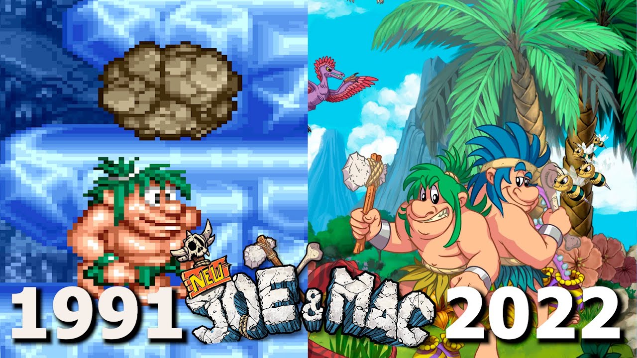 Evolution of Joe & Mac Games 1991-2022