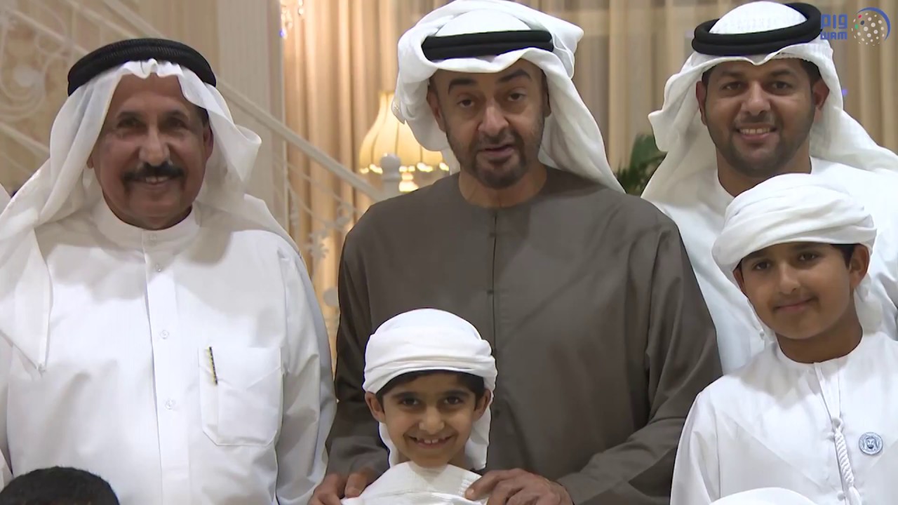 محمد بن زايد يزور احمد سلطان الجابر